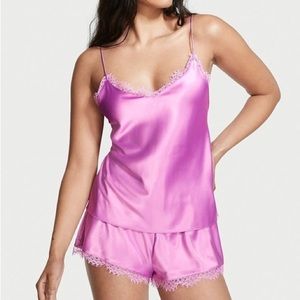 VICTORIA'S SECRET Satin Lace-Back Cami Set